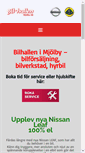 Mobile Screenshot of bilhallenmjolby.se